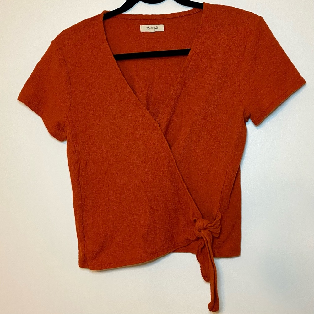 Madewell - side tie shirt